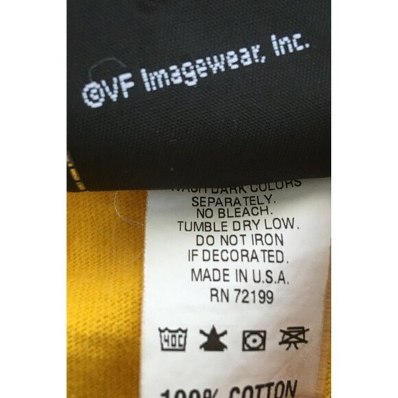 HARLEY DAVDISON T-SHIRT Vintage Yellow ORLANDO FLORIDA 06/01 USA XL Pocket Tee - Picture 4 of 7